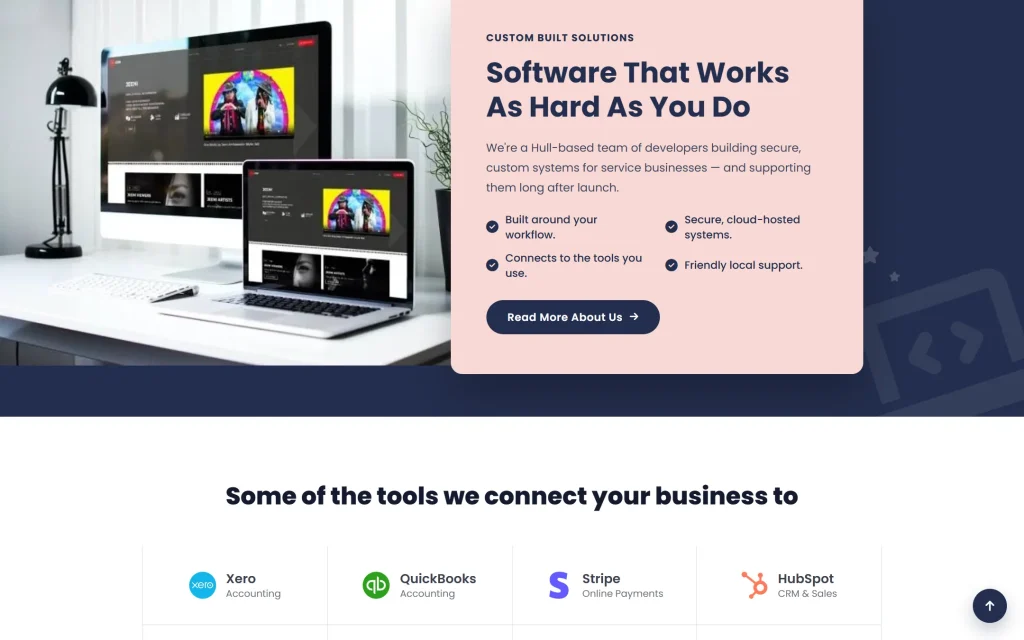 Extra Web Solutions — agency website — About