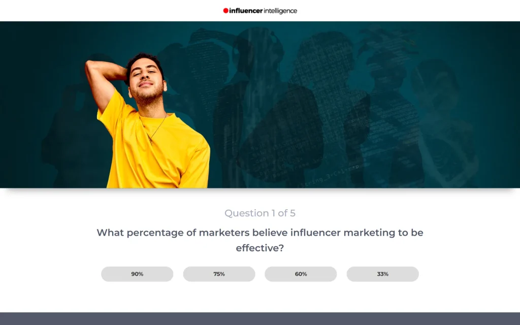 Influencer Intelligence — interactive quiz app