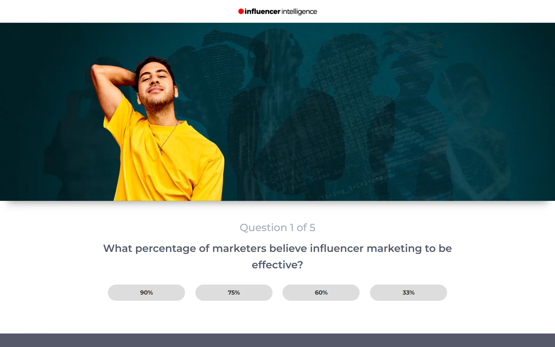 Influencer Intelligence — interactive quiz app