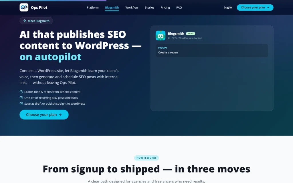Ops Pilot CRM — all-in-one agency platform — Blogsmith