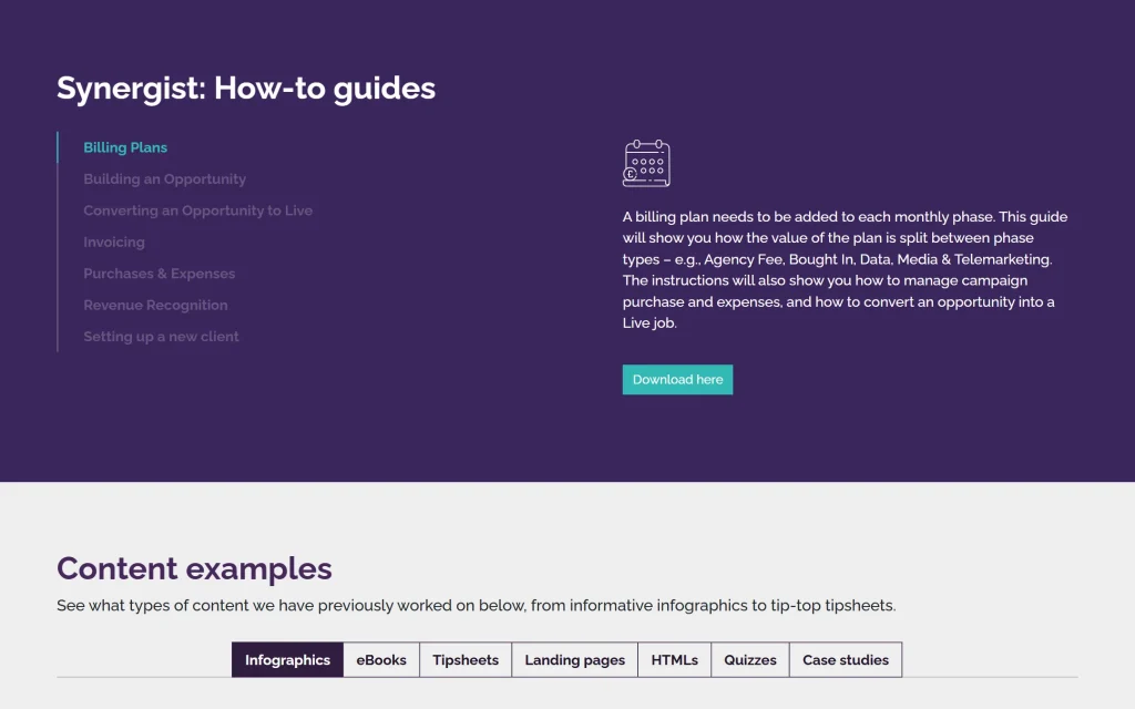 Really B2B — internal content hub — How to guides