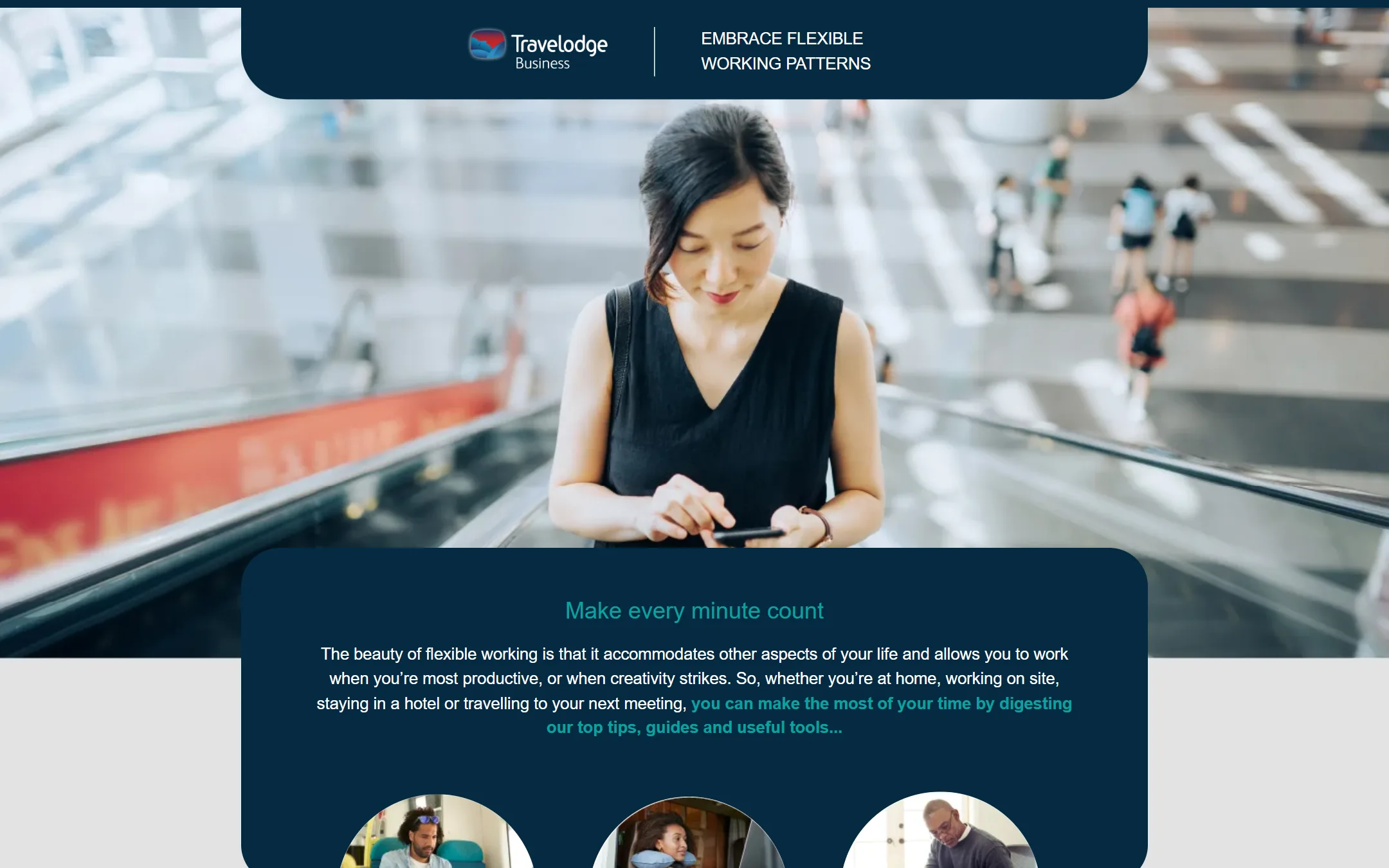 Travelodge Business — Marketo content hub landing pages